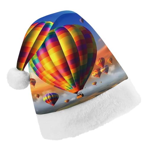 DWTJKMS Weihnachtsmannmütze, Weihnachtsfeier, Geschenk, Hüte, Weihnachten, Urlaub, Uni, Heißluftballons, Weihnachtsmütze, Partyhut DWTJKMS Weihnachtsmannmütze, Weihnachtsfeier, Geschenk, Hüte, Weihnachten, Urlaub, Uni, Heißluftballons, Weihnachtsmütze, Partyhut von DWTJKMS