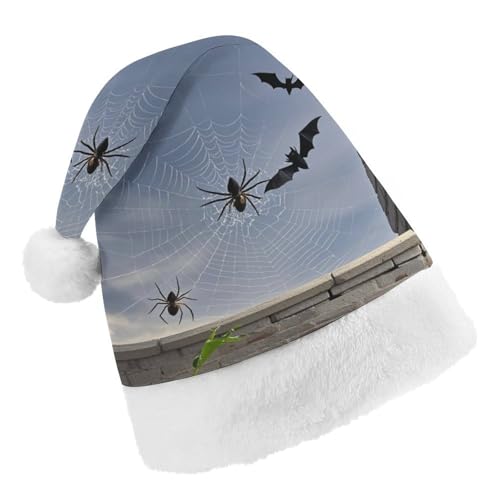 DWTJKMS Weihnachtsmannmütze, Weihnachtsfeier, Geschenk, Hüte, Weihnachten, Urlaub, Uni, schwarzer Geist, Fledermaus, Weihnachtsmütze, Partyhut DWTJKMS Weihnachtsmannmütze, Weihnachtsfeier, Geschenk, Hüte, Weihnachten, Urlaub, Uni, schwarzer Geist, Fledermaus, Weihnachtsmütze, Partyhut von DWTJKMS