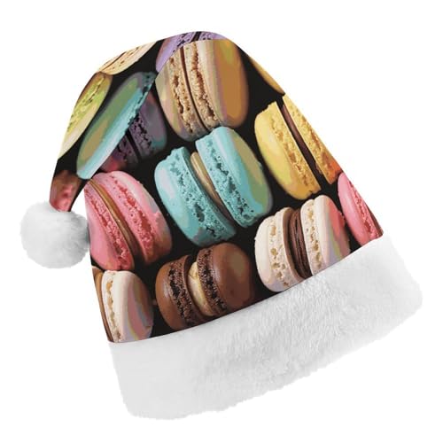 DWTJKMS Weihnachtsmannmütze, Weihnachtsgeschenk, Hüte, Weihnachten, Urlaub, Uni, Macaron-Keksgeschmack, Gebäck, Weihnachtsmütze, Partyhut DWTJKMS Weihnachtsmannmütze, Weihnachtsgeschenk, Hüte, Weihnachten, Urlaub, Uni, Macaron-Keksgeschmack, Gebäck, Weihnachtsmütze, Partyhut von DWTJKMS