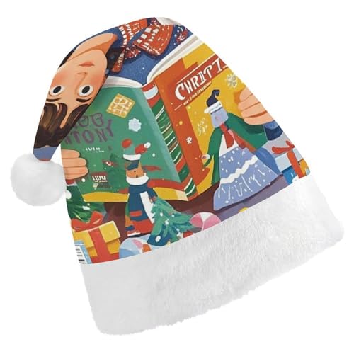 DWTJKMS Weihnachtsmannmütze, klassische Weihnachtsmütze, dick, für Weihnachten, Party, lustig, für Erwachsene, Uni DWTJKMS Weihnachtsmannmütze, klassische Weihnachtsmütze, dick, für Weihnachten, Party, lustig, für Erwachsene, Uni von DWTJKMS