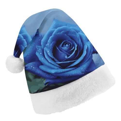 DWTJKMS Weihnachtsmütze, Weihnachtsfeier, Geschenk, Hüte, Weihnachten, Urlaub, Uni, romantische blaue Rose, Weihnachtsmütze, Partyhut DWTJKMS Weihnachtsmütze, Weihnachtsfeier, Geschenk, Hüte, Weihnachten, Urlaub, Uni, romantische blaue Rose, Weihnachtsmütze, Partyhut von DWTJKMS