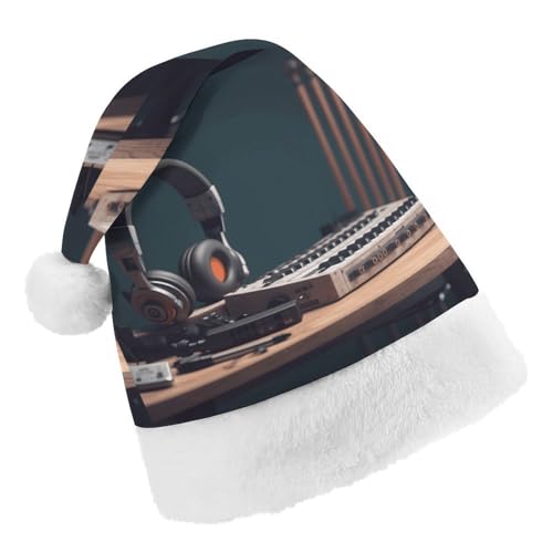 DWTJKMS Weihnachtsmütze, Weihnachtsmannmütze, Geschenk, Hüte, Urlaub, Uni, Blockflöte mit Kopfhörern, Weihnachtsmütze, Partyhut DWTJKMS Weihnachtsmütze, Weihnachtsmannmütze, Geschenk, Hüte, Urlaub, Uni, Blockflöte mit Kopfhörern, Weihnachtsmütze, Partyhut von DWTJKMS