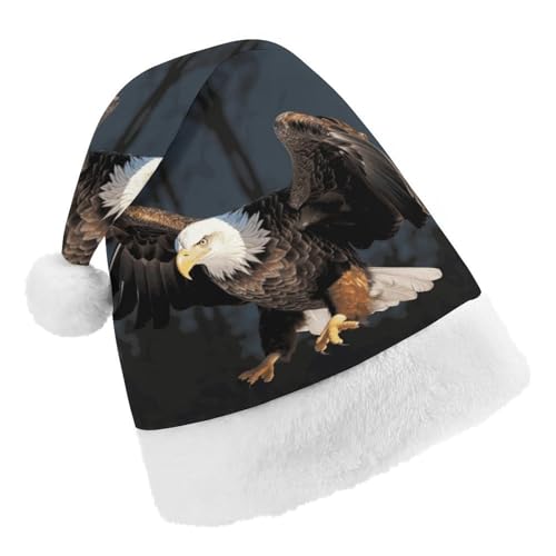 DWTJKMS Weihnachtsmütze, Weihnachtsmannmütze, Geschenk, Hüte, Weihnachten, Urlaub, Uni, 3D-Weißkopfseeadler, Weihnachtsmütze, Partyhut DWTJKMS Weihnachtsmütze, Weihnachtsmannmütze, Geschenk, Hüte, Weihnachten, Urlaub, Uni, 3D-Weißkopfseeadler, Weihnachtsmütze, Partyhut von DWTJKMS