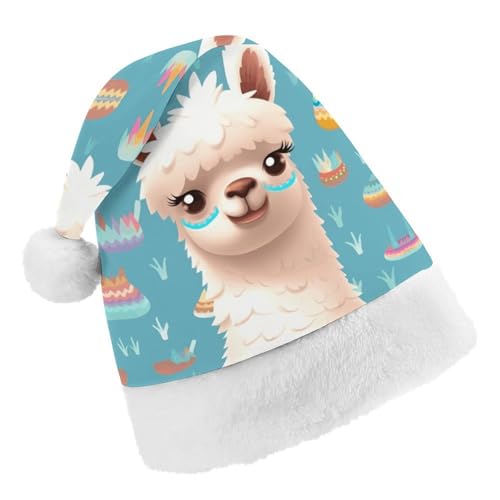 DWTJKMS Weihnachtsmütze, Weihnachtsmannmütze, Geschenk, Hüte, Weihnachten, Urlaub, Uni, Alpaka-Muster, Weihnachtsmütze, Partyhut DWTJKMS Weihnachtsmütze, Weihnachtsmannmütze, Geschenk, Hüte, Weihnachten, Urlaub, Uni, Alpaka-Muster, Weihnachtsmütze, Partyhut von DWTJKMS