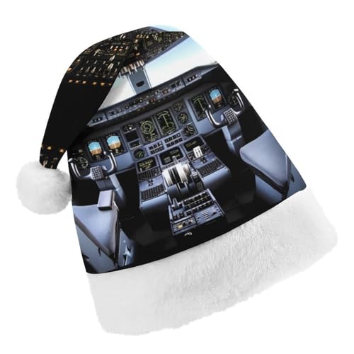 DWTJKMS Weihnachtsmütze, Weihnachtsmannmütze, Geschenk, Hüte, Weihnachten, Urlaub, Uni, Flugzeug, Cockpit, Weihnachtsmütze, Partyhut DWTJKMS Weihnachtsmütze, Weihnachtsmannmütze, Geschenk, Hüte, Weihnachten, Urlaub, Uni, Flugzeug, Cockpit, Weihnachtsmütze, Partyhut von DWTJKMS
