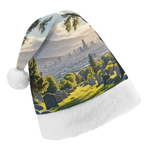 DWTJKMS Weihnachtsmütze, Weihnachtsmannmütze, Geschenk, Hüte, Weihnachten, Urlaub, Uni, Friedhof außerhalb der Stadt, Weihnachtsmütze, Partyhut DWTJKMS Weihnachtsmütze, Weihnachtsmannmütze, Geschenk, Hüte, Weihnachten, Urlaub, Uni, Friedhof außerhalb der Stadt, Weihnachtsmütze, Partyhut von DWTJKMS