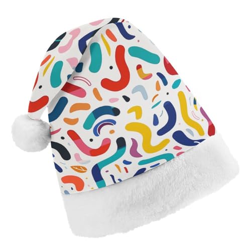 DWTJKMS Weihnachtsmütze, Weihnachtsmannmütze, Geschenk, Hüte, Weihnachten, Urlaub, Uni, Kurven und Formen, Weihnachtsmütze, Partyhut DWTJKMS Weihnachtsmütze, Weihnachtsmannmütze, Geschenk, Hüte, Weihnachten, Urlaub, Uni, Kurven und Formen, Weihnachtsmütze, Partyhut von DWTJKMS