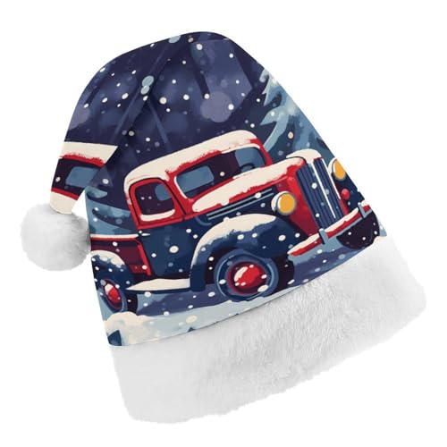 DWTJKMS Weihnachtsmütze, Weihnachtsmannmütze, Geschenk, Hüte, Weihnachten, Urlaub, Uni, LKW im Schnee, Weihnachtsmütze, Partyhut DWTJKMS Weihnachtsmütze, Weihnachtsmannmütze, Geschenk, Hüte, Weihnachten, Urlaub, Uni, LKW im Schnee, Weihnachtsmütze, Partyhut von DWTJKMS