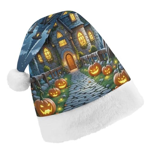 DWTJKMS Weihnachtsmütze, Weihnachtsmannmütze, Geschenk, Hüte, Weihnachten, Urlaub, Uni, Mondschloss, Weihnachtsmütze, Partyhut DWTJKMS Weihnachtsmütze, Weihnachtsmannmütze, Geschenk, Hüte, Weihnachten, Urlaub, Uni, Mondschloss, Weihnachtsmütze, Partyhut von DWTJKMS