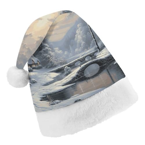DWTJKMS Weihnachtsmütze, Weihnachtsmannmütze, Geschenk, Hüte, Weihnachten, Urlaub, Uni, Winter, Schneeszene, Weihnachtsmütze, Partyhut DWTJKMS Weihnachtsmütze, Weihnachtsmannmütze, Geschenk, Hüte, Weihnachten, Urlaub, Uni, Winter, Schneeszene, Weihnachtsmütze, Partyhut von DWTJKMS