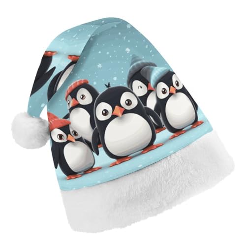 DWTJKMS Weihnachtsmütze, Weihnachtsmannmütze, Geschenk, Hüte, Weihnachten, Urlaub, Uni, niedliche Pinguine, Weihnachtsmütze, Partyhut DWTJKMS Weihnachtsmütze, Weihnachtsmannmütze, Geschenk, Hüte, Weihnachten, Urlaub, Uni, niedliche Pinguine, Weihnachtsmütze, Partyhut von DWTJKMS