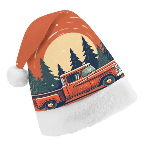 DWTJKMS Weihnachtsmütze, Weihnachtsmannmütze, Geschenk, Hüte, Weihnachten, Urlaub, Uni, roter Pickup-Truck, Weihnachtsmütze, Partyhut DWTJKMS Weihnachtsmütze, Weihnachtsmannmütze, Geschenk, Hüte, Weihnachten, Urlaub, Uni, roter Pickup-Truck, Weihnachtsmütze, Partyhut von DWTJKMS