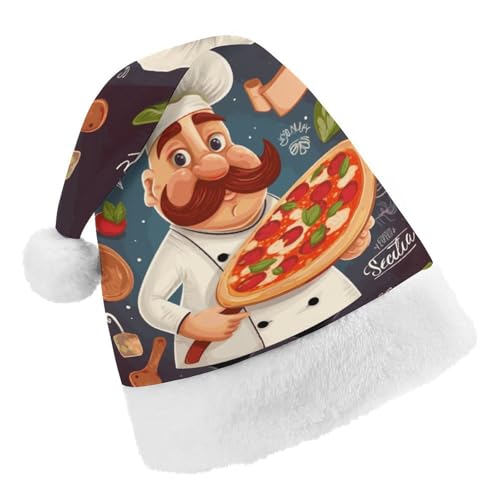 DWTJKMS Weihnachtsmütze, Weihnachtsmannmütze, Geschenk für Weihnachten, Urlaub, Uni, Koch, Pizza, Weihnachtsmütze, Partyhut DWTJKMS Weihnachtsmütze, Weihnachtsmannmütze, Geschenk für Weihnachten, Urlaub, Uni, Koch, Pizza, Weihnachtsmütze, Partyhut von DWTJKMS