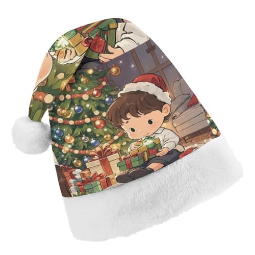 DWTJKMS Weihnachtsmütze, Weihnachtsmannmütze, Geschenk für Weihnachten, Urlaub, Uni, offene Geschenke, Weihnachtsmütze, Partyhut DWTJKMS Weihnachtsmütze, Weihnachtsmannmütze, Geschenk für Weihnachten, Urlaub, Uni, offene Geschenke, Weihnachtsmütze, Partyhut von DWTJKMS