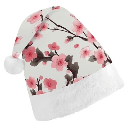 DWTJKMS Weihnachtsmütze mit Kirschblüte, klassische Weihnachtsmütze, dick, für Weihnachten, Party, lustig, für Erwachsene, Uni DWTJKMS Weihnachtsmütze mit Kirschblüte, klassische Weihnachtsmütze, dick, für Weihnachten, Party, lustig, für Erwachsene, Uni von DWTJKMS