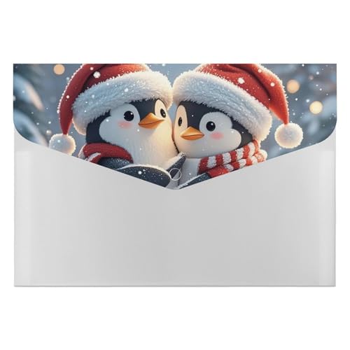 Dokumentenmappe, Motiv: Embracing Penguins, langlebig, mit 6 Fächern, Ordner für Aktenschrank, Büro, Lebenslauf-Portfolio Dokumentenmappe, Motiv: Embracing Penguins, langlebig, mit 6 Fächern, Ordner für Aktenschrank, Büro, Lebenslauf-Portfolio von DWTJKMS