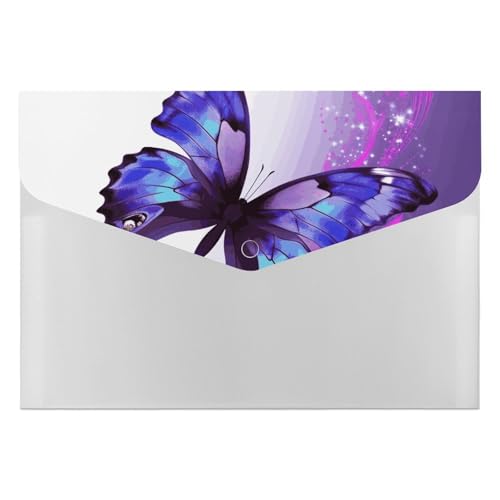 Dokumentenmappen, Schmetterlings-Design, langlebig, mit 6 Fächern, Ordner für Aktenschrank, Büro, Lebenslauf-Portfolio, Violett Dokumentenmappen, Schmetterlings-Design, langlebig, mit 6 Fächern, Ordner für Aktenschrank, Büro, Lebenslauf-Portfolio, Violett von DWTJKMS