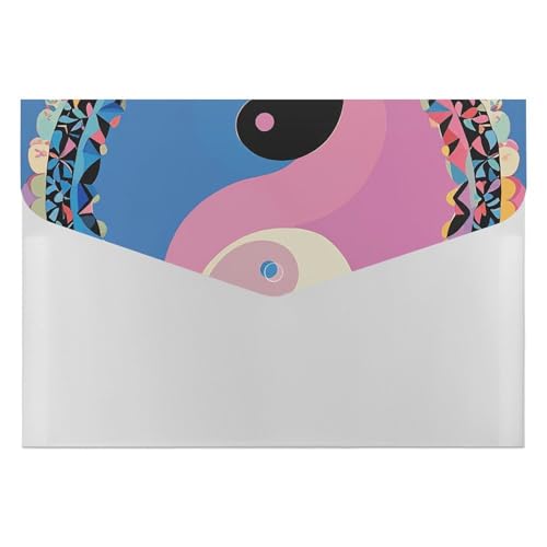 Dokumentenmappen, Yin-Yang-Muster, langlebig, mit 6 Fächern, Ordner für Aktenschrank, Büro, Lebenslauf-Portfolio Dokumentenmappen, Yin-Yang-Muster, langlebig, mit 6 Fächern, Ordner für Aktenschrank, Büro, Lebenslauf-Portfolio von DWTJKMS