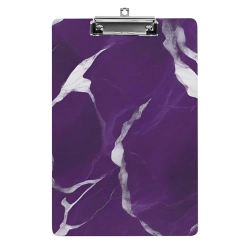 Dunkelviolettes Klemmbrett aus Acryl, niedliches modisches Klemmbrett, dekorativ, 31,8 x 21,6 cm, Standard-A4-Größe, Acryl-Clip für Klassenzimmer, Lehrer, Bürobedarf Dunkelviolettes Klemmbrett aus Acryl, niedliches modisches Klemmbrett, dekorativ, 31,8 x 21,6 cm, Standard-A4-Größe, Acryl-Clip für Klassenzimmer, Lehrer, Bürobedarf von DWTJKMS