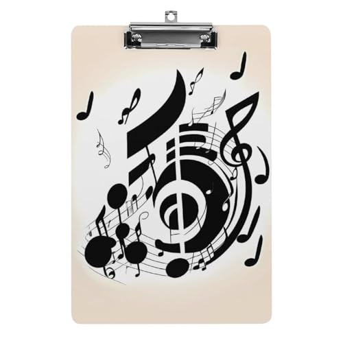 Klemmbrett für Musiknoten, Acryl, niedlich, modisch, dekorativ, 31,8 x 21,6 cm, Standard-A4-Größe, Acryl-Clip für Klassenzimmer, Lehrer, Bürobedarf Klemmbrett für Musiknoten, Acryl, niedlich, modisch, dekorativ, 31,8 x 21,6 cm, Standard-A4-Größe, Acryl-Clip für Klassenzimmer, Lehrer, Bürobedarf von DWTJKMS