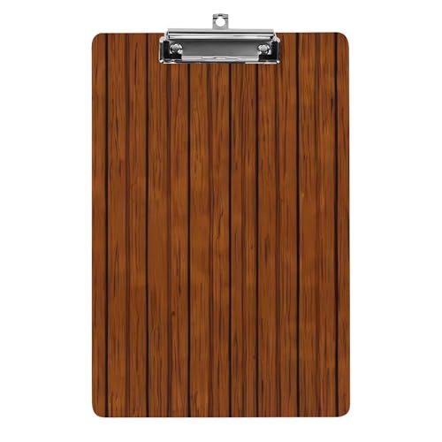 Klemmbrett mit Holzmuster, Acryl, niedlich, modisch, dekorativ, 31,8 x 21,6 cm, Standard-A4-Größe, Acryl-Clip für Klassenzimmer, Lehrer, Bürobedarf Klemmbrett mit Holzmuster, Acryl, niedlich, modisch, dekorativ, 31,8 x 21,6 cm, Standard-A4-Größe, Acryl-Clip für Klassenzimmer, Lehrer, Bürobedarf von DWTJKMS