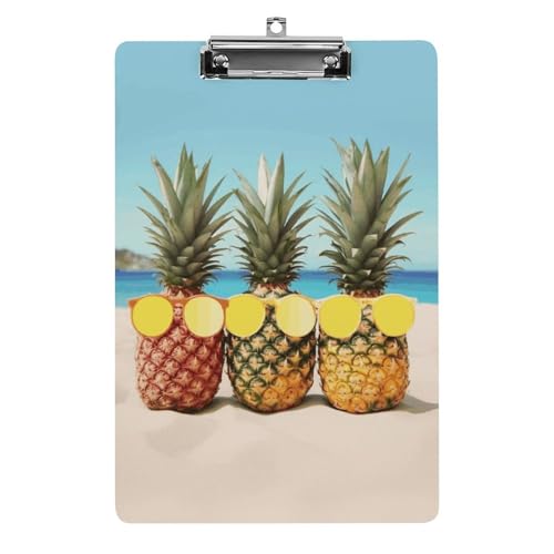 Klemmbrett mit geometrischem Ananas-Design, Acryl, niedlich, modisch, dekorativ, 31,8 x 21,6 cm, Standard-A4-Größe, Acryl-Clip für Klassenzimmer, Lehrer, Bürobedarf Klemmbrett mit geometrischem Ananas-Design, Acryl, niedlich, modisch, dekorativ, 31,8 x 21,6 cm, Standard-A4-Größe, Acryl-Clip für Klassenzimmer, Lehrer, Bürobedarf von DWTJKMS