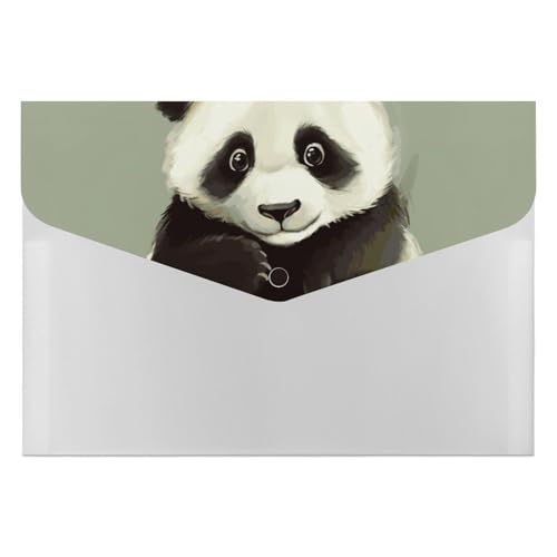 Niedlicher kleiner Panda-Aktenordner, Organizer, langlebig, mit 6 Fächern, Ordner für Aktenschrank, Büro, Lebenslauf-Portfolio Niedlicher kleiner Panda-Aktenordner, Organizer, langlebig, mit 6 Fächern, Ordner für Aktenschrank, Büro, Lebenslauf-Portfolio von DWTJKMS