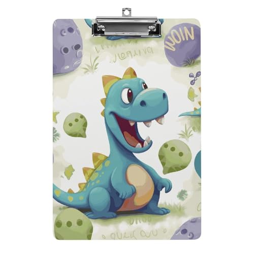 Niedliches Dinosaurier-Klemmbrett aus Acryl, niedliches modisches Klemmbrett, dekorativ, 31,8 x 21,6 cm, Standard-A4-Größe, Acryl-Clip für Klassenzimmer, Lehrer, Bürobedarf Niedliches Dinosaurier-Klemmbrett aus Acryl, niedliches modisches Klemmbrett, dekorativ, 31,8 x 21,6 cm, Standard-A4-Größe, Acryl-Clip für Klassenzimmer, Lehrer, Bürobedarf von DWTJKMS