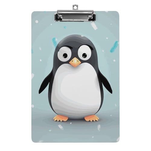 Niedliches Pinguin-Klemmbrett aus Acryl, niedliches modisches Klemmbrett, dekorativ, 31,8 x 21,6 cm, Standard-A4-Größe, Acryl-Clip für Klassenzimmer, Lehrer, Bürobedarf Niedliches Pinguin-Klemmbrett aus Acryl, niedliches modisches Klemmbrett, dekorativ, 31,8 x 21,6 cm, Standard-A4-Größe, Acryl-Clip für Klassenzimmer, Lehrer, Bürobedarf von DWTJKMS