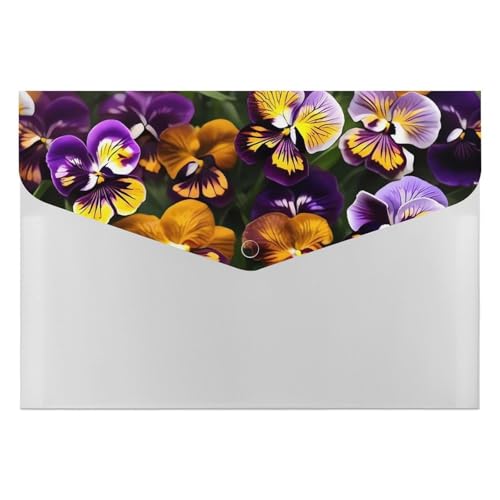 Pansy Perfection Aktenordner, Organizer, langlebig, mit 6 Fächern, Ordner für Aktenschrank, Büro, Lebenslauf-Portfolio Pansy Perfection Aktenordner, Organizer, langlebig, mit 6 Fächern, Ordner für Aktenschrank, Büro, Lebenslauf-Portfolio von DWTJKMS