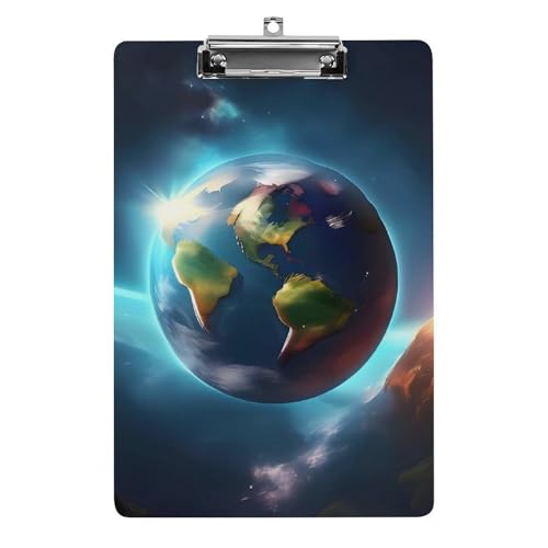 Planet Klemmbrett aus Acryl, niedlich, modisch, dekorativ, 31,8 x 21,6 cm, Standard-A4-Größe, Acryl-Clip für Klassenzimmer, Lehrer, Bürobedarf Planet Klemmbrett aus Acryl, niedlich, modisch, dekorativ, 31,8 x 21,6 cm, Standard-A4-Größe, Acryl-Clip für Klassenzimmer, Lehrer, Bürobedarf von DWTJKMS