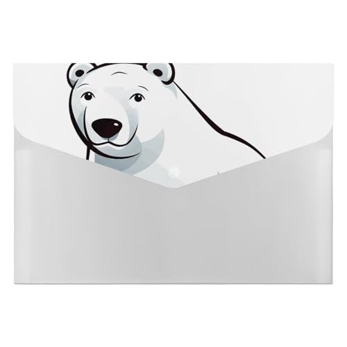 Polar Bear Aktenordner, Organizer, langlebig, mit 6 Fächern, Ordner für Aktenschrank, Büro, Lebenslauf-Portfolio Polar Bear Aktenordner, Organizer, langlebig, mit 6 Fächern, Ordner für Aktenschrank, Büro, Lebenslauf-Portfolio von DWTJKMS