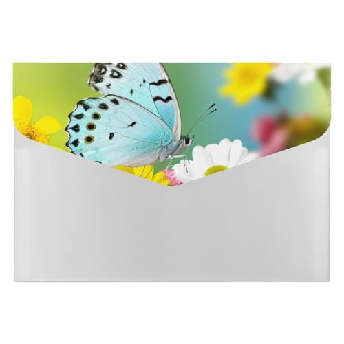 Spring Butterfly Aktenordner, Organizer, langlebig, mit 6 Fächern, Ordner für Aktenschrank, Büro, Lebenslauf-Portfolio Spring Butterfly Aktenordner, Organizer, langlebig, mit 6 Fächern, Ordner für Aktenschrank, Büro, Lebenslauf-Portfolio von DWTJKMS