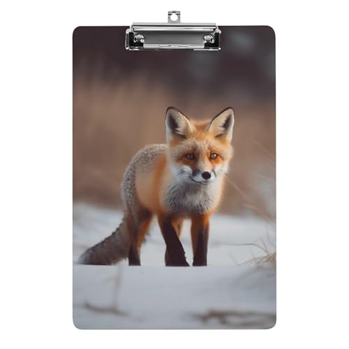 Süßes Fuchs-Klemmbrett aus Acryl, niedliches modisches Klemmbrett, dekorativ, 31,8 x 21,6 cm, Standard-A4-Größe, Acryl-Clip für Klassenzimmer, Lehrer, Bürobedarf Süßes Fuchs-Klemmbrett aus Acryl, niedliches modisches Klemmbrett, dekorativ, 31,8 x 21,6 cm, Standard-A4-Größe, Acryl-Clip für Klassenzimmer, Lehrer, Bürobedarf von DWTJKMS