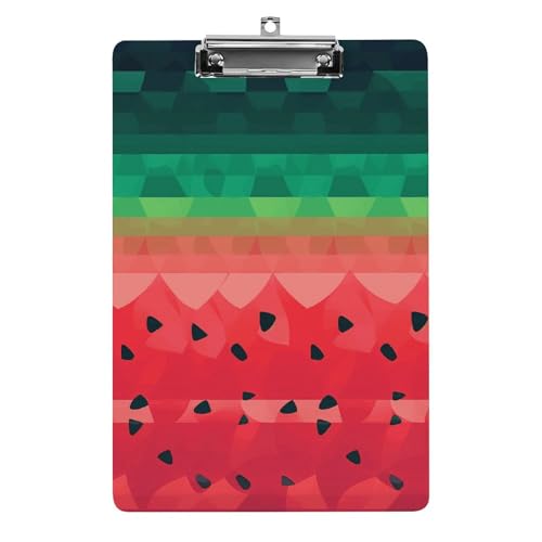Wassermelonen-Klemmbrett mit Farbverlauf, Acryl, niedlich, modisch, dekorativ, 31,8 x 21,6 cm, Standard-A4-Größe, Acryl-Clip für Klassenzimmer, Lehrer, Bürobedarf Wassermelonen-Klemmbrett mit Farbverlauf, Acryl, niedlich, modisch, dekorativ, 31,8 x 21,6 cm, Standard-A4-Größe, Acryl-Clip für Klassenzimmer, Lehrer, Bürobedarf von DWTJKMS