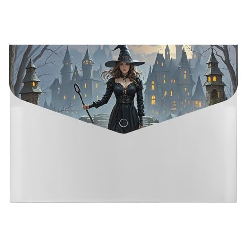 Witches Aktenordner, Organizer, langlebig, mit 6 Fächern, Ordner für Aktenschrank, Büro, Lebenslauf-Portfolio von DWTJKMS