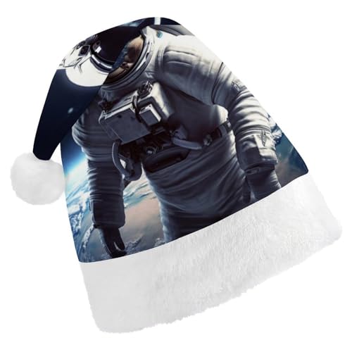 DWVSFJM Astronauten-Weihnachtsmannmütze, weich, für Erwachsene, waschbar, Uni, stilvolle Urlaubsmütze DWVSFJM Astronauten-Weihnachtsmannmütze, weich, für Erwachsene, waschbar, Uni, stilvolle Urlaubsmütze von DWVSFJM