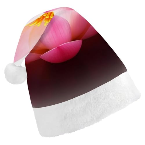 DWVSFJM Weiche Weihnachtsmütze mit Lotusblüte, für Erwachsene, waschbar, Uni, stilvolle Urlaubsmütze DWVSFJM Weiche Weihnachtsmütze mit Lotusblüte, für Erwachsene, waschbar, Uni, stilvolle Urlaubsmütze von DWVSFJM