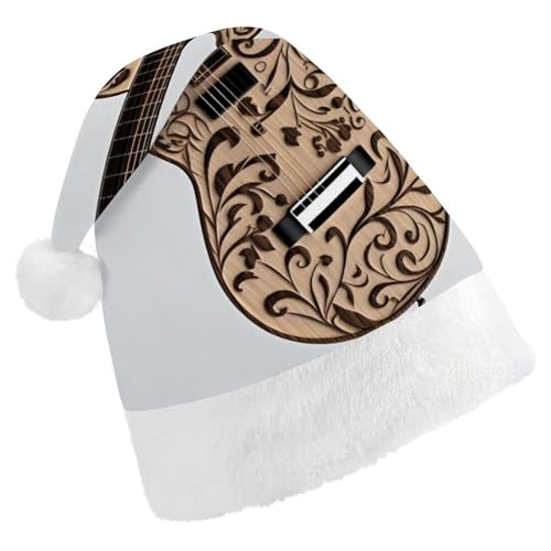 DWVSFJM Weihnachtsmütze mit Gitarren-Design, weiche Weihnachtsmütze für Erwachsene, waschbar, Uni, stilvolle Urlaubsmütze DWVSFJM Weihnachtsmütze mit Gitarren-Design, weiche Weihnachtsmütze für Erwachsene, waschbar, Uni, stilvolle Urlaubsmütze von DWVSFJM
