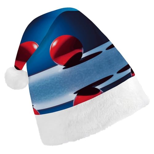 DWVTMNS Weihnachtsmütze, personalisierbar, Weihnachtsmannmütze, bedruckt, 43 cm, roter Ball, geeignet für Neujahrsfeiertage, Partygeschenke DWVTMNS Weihnachtsmütze, personalisierbar, Weihnachtsmannmütze, bedruckt, 43 cm, roter Ball, geeignet für Neujahrsfeiertage, Partygeschenke von DWVTMNS