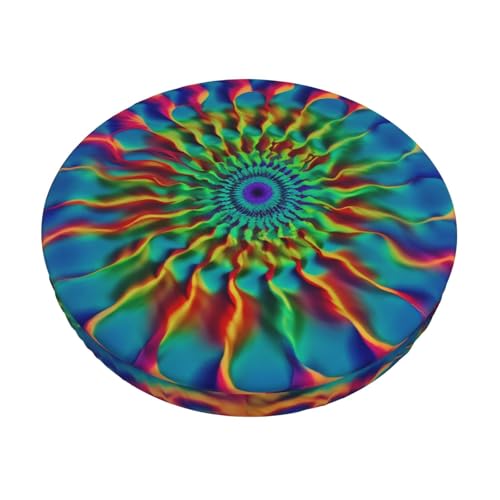 DWVTSLH Barhocker-Bezüge in Batikfarbe, rund, 33 cm, hochelastisch, weicher Samt, waschbar, Barhocker-Schonbezüge, rutschfest, Ersatzbezug für runde Barstuhlbezüge DWVTSLH Barhocker-Bezüge in Batikfarbe, rund, 33 cm, hochelastisch, weicher Samt, waschbar, Barhocker-Schonbezüge, rutschfest, Ersatzbezug für runde Barstuhlbezüge von DWVTSLH