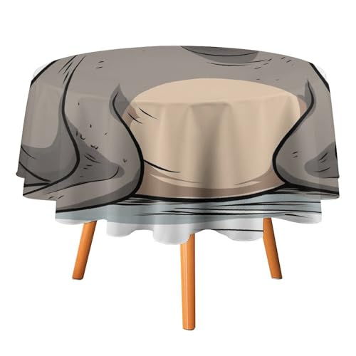 DWVTSLH Runde Tischdecken mit niedlichem Walross-Muster, Herbst-Tischdecken, knitterfrei, Stoff-Tischdecken, rund, 178 cm, für Esszimmer, Küche, Hochzeit, Party usw DWVTSLH Runde Tischdecken mit niedlichem Walross-Muster, Herbst-Tischdecken, knitterfrei, Stoff-Tischdecken, rund, 178 cm, für Esszimmer, Küche, Hochzeit, Party usw von DWVTSLH