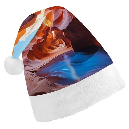 DWVTSLH Weihnachtsmütze, Antelope Canyon, bedruckt, Weihnachtsmannmütze, weicher und bequemer Samt, verdickte Weihnachtsmütze, geeignet für Weihnachten, Neujahr, Urlaub, Partyzubehör DWVTSLH Weihnachtsmütze, Antelope Canyon, bedruckt, Weihnachtsmannmütze, weicher und bequemer Samt, verdickte Weihnachtsmütze, geeignet für Weihnachten, Neujahr, Urlaub, Partyzubehör von DWVTSLH