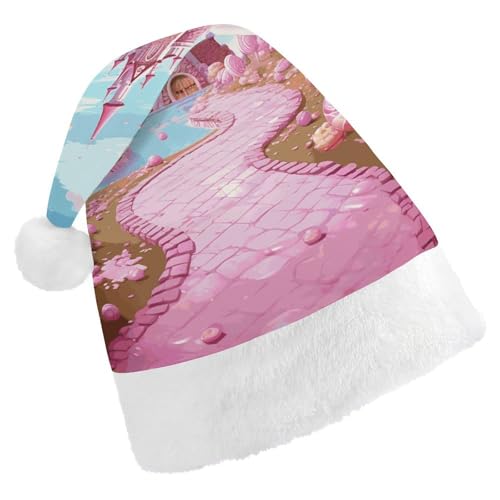 DWVTSLH Weihnachtsmütze, bedruckt, Weihnachtsmannmütze, weicher und bequemer Samt, verdickte Weihnachtsmütze, geeignet für Weihnachten, Neujahr, Urlaub, Partyzubehör DWVTSLH Weihnachtsmütze, bedruckt, Weihnachtsmannmütze, weicher und bequemer Samt, verdickte Weihnachtsmütze, geeignet für Weihnachten, Neujahr, Urlaub, Partyzubehör von DWVTSLH