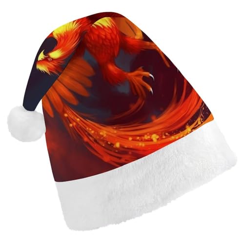 DWVTSLH Weihnachtsmütze Orange Rot Phoenix Bedruckte Weihnachtsmannmütze Weich Und Bequem Samt Verdickte Weihnachtsmütze Geeignet Für Weihnachten Neujahr Urlaub Party Supplies DWVTSLH Weihnachtsmütze Orange Rot Phoenix Bedruckte Weihnachtsmannmütze Weich Und Bequem Samt Verdickte Weihnachtsmütze Geeignet Für Weihnachten Neujahr Urlaub Party Supplies von DWVTSLH