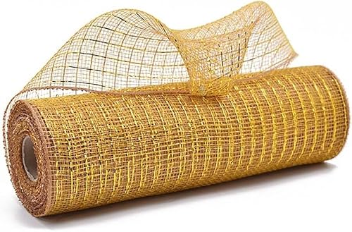 DXEAIN Bastelband, Band, 2 Rollen, 9,84 Yards, Dekorationsnetz, 10,23 Zoll breites Weihnachtsnetz, metallisches Foliennetz for Basteln, for Partys, Girlanden, Treppen, Kranzzubehör, Girlanden.(21) von DXEAIN
