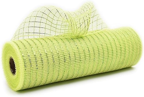 DXEAIN Bastelband, Band, 2 Rollen, 9,84 Yards, Dekorationsnetz, 10,23 Zoll breites Weihnachtsnetz, metallisches Foliennetz for Basteln, for Partys, Girlanden, Treppen, Kranzzubehör, Girlanden.(4) von DXEAIN