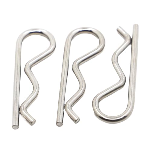 DXEAIN R-Clips aus Edelstahl, Edelstahl-Splinte vom Typ R, Edelstahl-Splinte vom Typ R, Wellenförmige Geteilte Clip-Klemme, Haartraktorstift, M1 M1.2 M1.6 M1.8 M2 bis M5, DXEAIN R-Clips aus Edelstahl, Edelstahl-Splinte vom Typ R, Edelstahl-Splinte vom Typ R, Wellenförmige Geteilte Clip-Klemme, Haartraktorstift, M1 M1.2 M1.6 M1.8 M2 bis M5, von DXEAIN