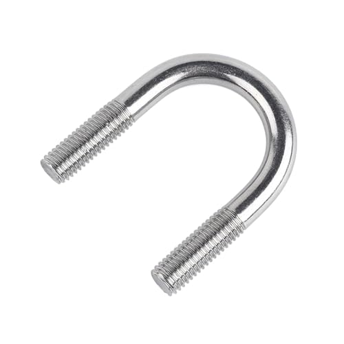 U-Bolzen, U-Klemme, 1 STÜCK, 2 STÜCK, 5 STÜCK M6 M8 M10 M12 U-Bolzenklemme aus Edelstahl 304, U-Rohr,(M8x114mm(1PCS)) von DXEAIN