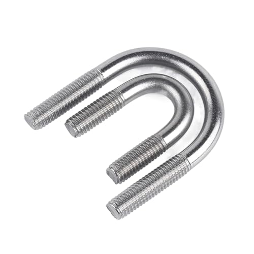 U-Bolzen, U-Klemme, 1 STÜCK, 2 STÜCK, 5 STÜCK M6 M8 M10 M12 U-Bolzenklemme aus Edelstahl 304, U-Rohr,(M8x48mm(2PCS)) von DXEAIN